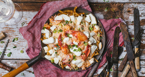 Poutine au homard avec sauce à la bisque