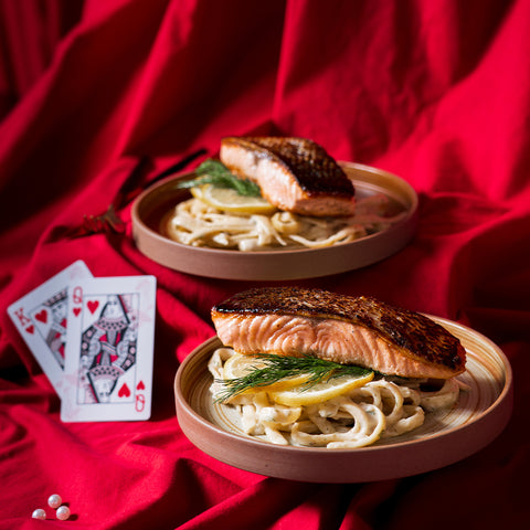 Fettuccini au saumon