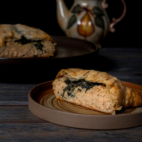 Feuilleté de saumon et d'épinards