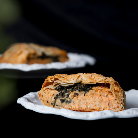 Feuilleté de saumon et d'épinards