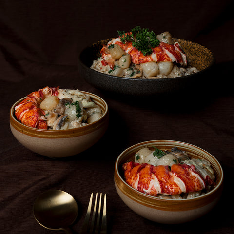 Risotto Prestige – Homard, Pétoncles & Champignons