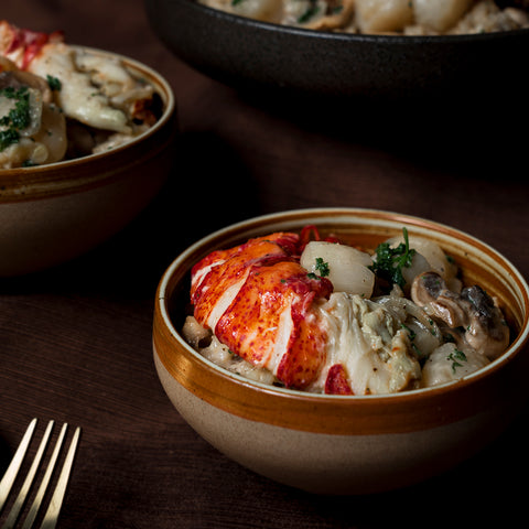 Risotto Prestige – Homard, Pétoncles & Champignons