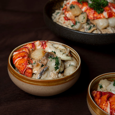 Risotto Prestige – Homard, Pétoncles & Champignons
