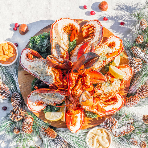 Plateau de 4 homards cuits